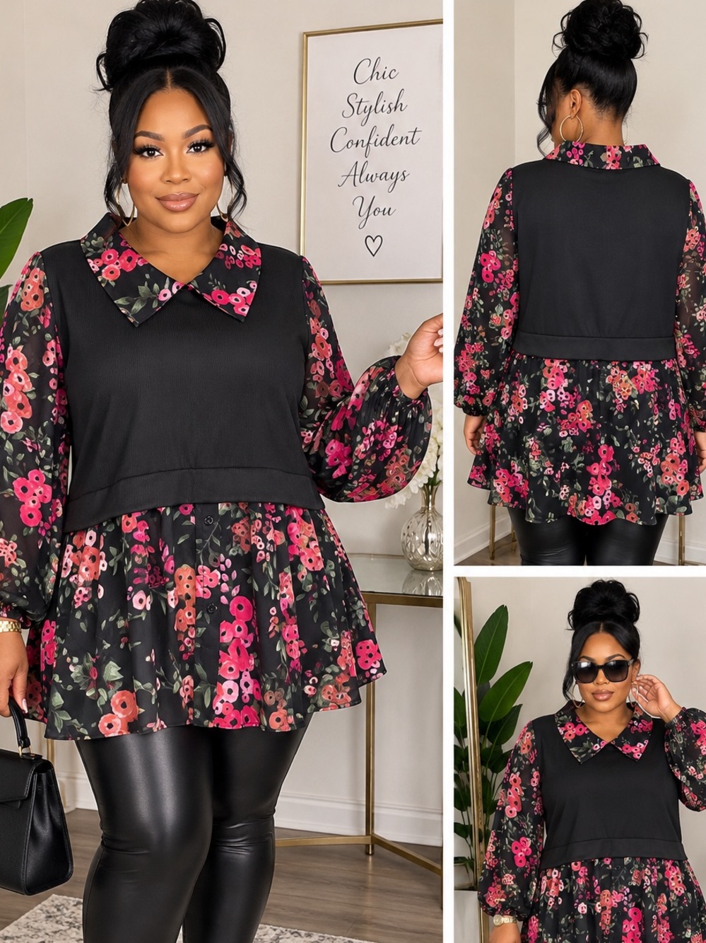 Floral Tunic Blouse